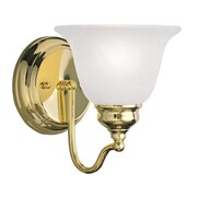 LIVEX LIGHTING Essex 1 Light Polished Brass Bath Vanity 1351-02