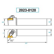 Barra Di Alesaggio Indexabile BBN12-3 - HHIP 1030-0750, Nuova