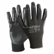 WELLS LAMONT Foam Nitrile Coated Gloves, Palm Coverage, Black, M, PR Y9249M