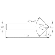End Mill D003//D013 14.00mm Milling Dia