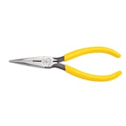 KLEIN TOOLS 6 5/8 in D203 Needle Nose Plier, Side Cutter Plastic Dipped Handle D203-6