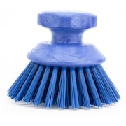 SPARTA 5 in W Round Scrub Brush, Blue, Polypropylene 42395EC14