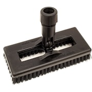 SPARTA 3.5 in W Swivel Scrub Brush, Black, Polypropylene 3638831EC03