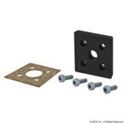 80/20 Sq. Pressure Manifold Feed Plate, 5 Hole 40-2160-BLACK