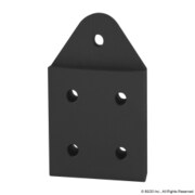 80/20 Black 40 S 5 Hole Pivot Plate 40-4394-BLACK