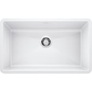 BLANCO Precis Silgranit Super Single Undermount Kitchen Sink - White 440150