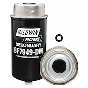 BALDWIN FILTERS Fuel Filter, 7 11/32 in Length, 3 5/16 in Outside Dia BF7949-DM