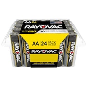 Rayovac UltraPro AA Alkaline Battery, 1.5V DC, 24 Pack ALAA24PP