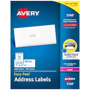 AVERY Easy Peel Address Labels, Sure F, PK3000 5160