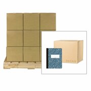 ROARING SPRING Pallet of Blue Marble Composition Books, 9.75" x 7.75" 100 Blank Unruled White Paper Sheets 77261PL