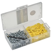 Klein Tools Conical Anchor Kit, 100 Anchors 53729