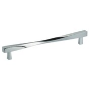OMNIA Center to Center Modern Twisted Cabinet Pull Bright Chrome 8-5/8" 9009/220.26