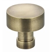 OMNIA Diameter Round Cabinet Knob Antique Brass 1-1/2" 9035/38.5