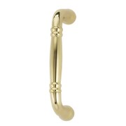 OMNIA Center to Center Traditional Cabinet Pull Bright Brass 3-1/2" 9040/89.3