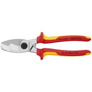 Knipex Cable Shears, 8" Cable Shears-1000V Insu 95 16 200