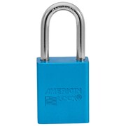 American Lock Lockout Padlock, Keyed Different, Anodized Aluminum, 1 1/ ...