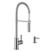 CAHABA Industrial 1-Handle Pull-Down Kitchen Fa CA6113SS