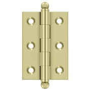 DELTANA Bright Brass Door and Butt Hinge CH2517U3-UNL