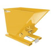 VESTIL Heavy Duty Self-Dumping Hopper 1.5 Cubic Yard 6000 lb Yellow D-150-HD-YEL