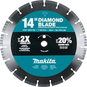 Makita Diamond Blade, 14" dia, 5400 RPM Max Speed E-02646