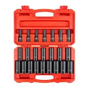 TEKTON 1/2 Inch Drive Deep 6-Point Impact Socket Set, 23-Piece (10-32 mm) SID92330