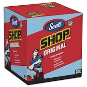 Scott Shop Towels Original, Blue, Pop-Up Dispenser Box (200 Towels/Box, 8 Boxes/Case, 1,600 Towels/Case) 75190