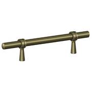 DELTANA Adjustable Pull 6-1/2" Antique Brass P311U5