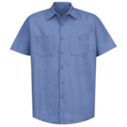 RED KAP Mens Ss Petrol Blue Work Shirt, L SP24MB SS L