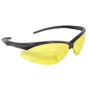 RADIANS Safety Glasses, Wraparound Amber Polycarbonate Lens, Scratch-Resistant, 12PK AP1-40