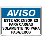VESTIL Aluminum Sign, 10-1/2" Height, 14-1/2" Width, Aluminum, Rectangle, Spanish SI-N-50-C-AL-063-S