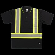 TOUGH DUCK Short Sleeve Safety Polo Shirt, ST171-BL ST171