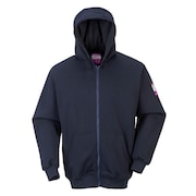 Portwest FR Hooded Zip Sweatshirt, XXL UFR81