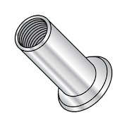 ZORO SELECT Rivet Nut, #6-32 Thread Size, 0.315 in - 0.325 in Flange Dia., .423 in - .453 in L, Aluminum XA-06075