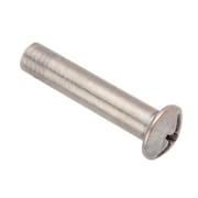 AMPG Combo Barrel, 1/4"-20, 1-1/2 in Brl Lg, 5/16 in Brl Dia, 18-8 Stainless Steel Unfinished Z4449SS