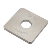 AMPG Square Washer, Fits Bolt Size 7/8 in 18-8 Stainless Steel, Plain Finish Z8883SS