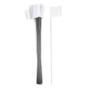 MUTUAL INDUSTRIES 4" X 5" X 30" Wire White Flags, 1000C 15901-10-4
