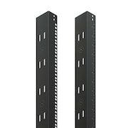 NVENT HOFFMAN Rack Angles, Fits 2000mm, Black, Steel 1 PRA1920TPL1