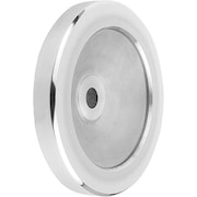 KIPP Disc Handwheel Diameter D1= 160 mm, Reamed Hole D2= 16 mm, Aluminum, Without Grip K0161.0160X16