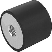 ZORO SELECT 2NPC3 Vibration Isolator,125 Lb Max,M10 x 1.50