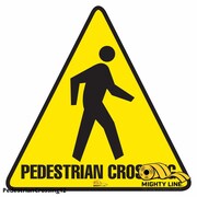 MIGHTY LINE Pedestrian Crossing Floor Sign, Floor Ma, PEDESTRIANCROSSING12 PEDESTRIANCROSSING12