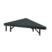 NATIONAL PUBLIC SEATING Stage Pie Compatible with a 3 Ft. x 8 Ft. x 8" Stage, Grey Carpet SP368C-02