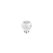 RICHELIEU HARDWARE 1 9/16 in (40 mm) Clear, Crystal, Chrome Contemporary Metal, Crystal Cabinet Knob BP87374014011