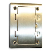 Hubbell Wiring Device-Kellems Floor Box Cover, Rectangular, Brass S3826