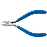 Klein Tools 4 1/4 in Precision Diagonal Cutting Plier Flush Cut Pointed Nose Uninsulated D259-4C