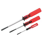Klein Tools Screwdriver Set, Slotted Screw Holding, 3-Piece SK234