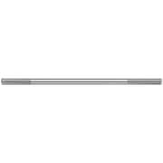 Zoro Select Double-End Threaded Rod, 7/16"-20 Thread to 7/16"-20 Thread, 1 ft, Aluminum, Plain LINK43712EA