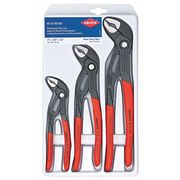 Knipex 3 Piece Knipex Cobra Plastic Grip Water Pump Plier Set Dipped Handle 00 20 06 US1