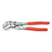 Knipex 7 1/4 in Knipex Cobra Straight Jaw Plier Wrench Smooth, Plastic Grip 86 03 180 SBA