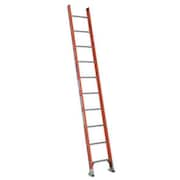 WERNER 10 ft. Straight Ladder, Fiberglass, 10 Steps D6210-1