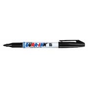 Markal Permanent Ink Marker, Fine Tip, Black Color Family, Ink 96023